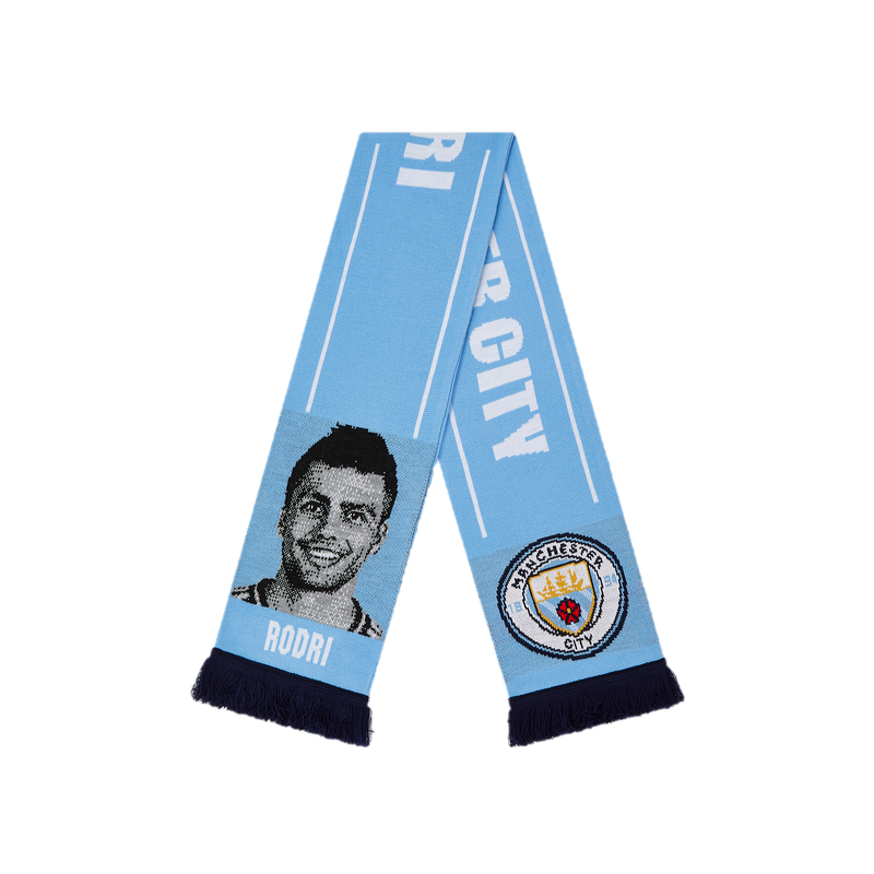 MCFC FW RODRI FACE SCARF - light blue