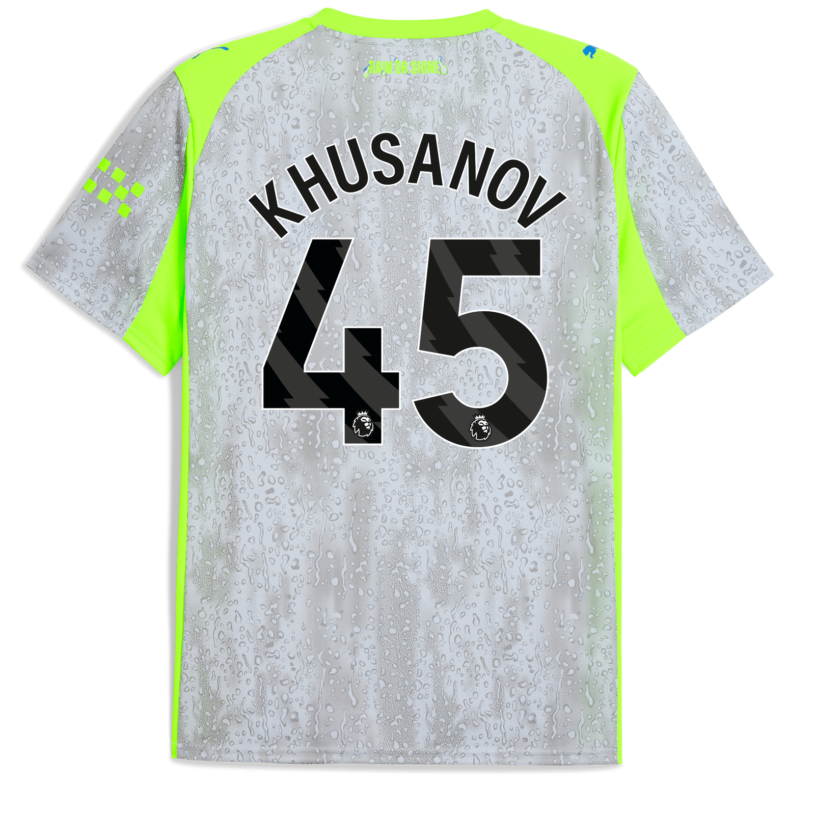 マンチェスター・シティ クサノフ　KHUSANOV 45 シャツ M マンチェスター・シティ クサノフ KHUSANOV 45 シャツ M