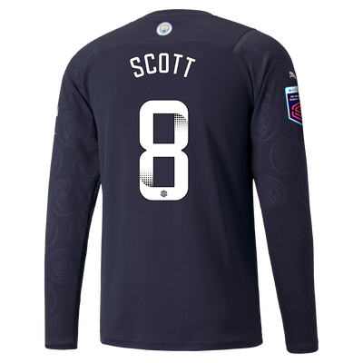 Manchester City 3rd Shirt Long Sleeve 21/22 with Jill Scott printing