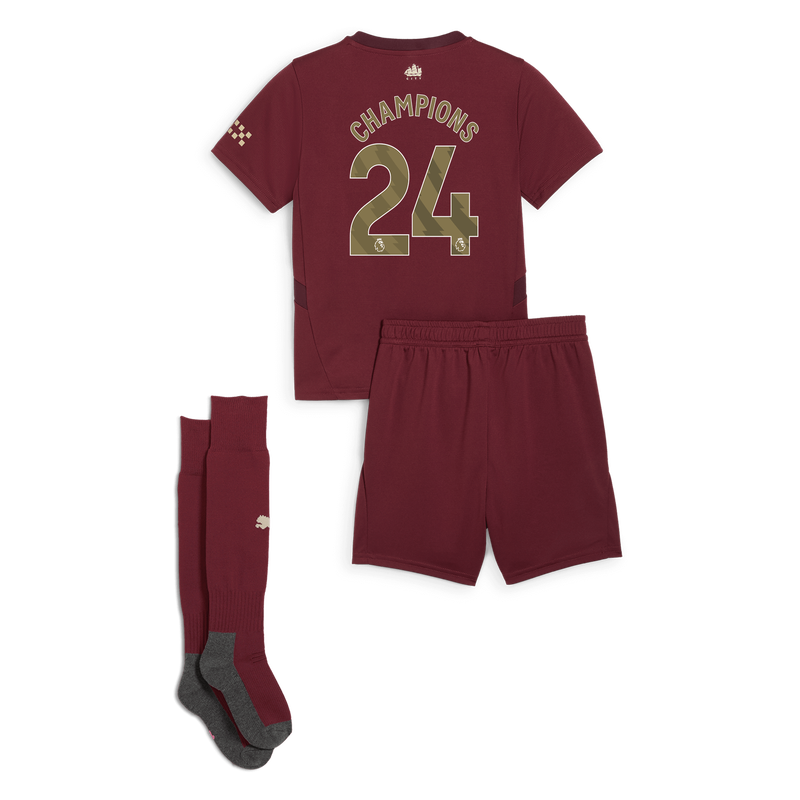 Manchester City Third Mini Kit 2024/25 With CHAMPIONS 24