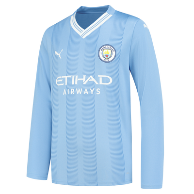 Maillot domicile manches longues Manchester City 2023/24 pour enfant