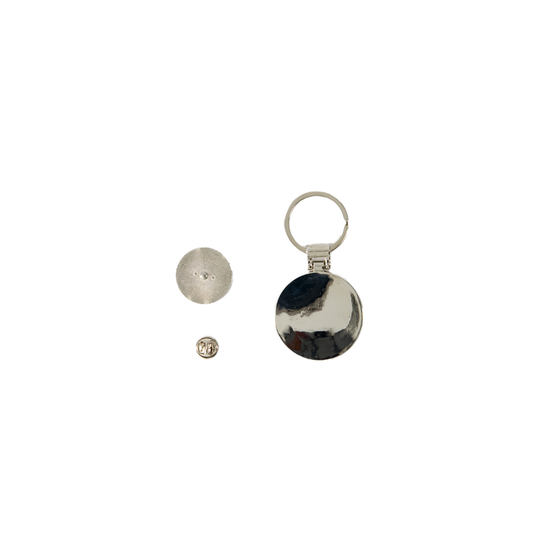 MCFC FW KEY RING AND PIN SET - silver
