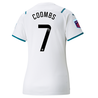 Womens Manchester City Away Shirt 21/22 with Laura Coombs printing
