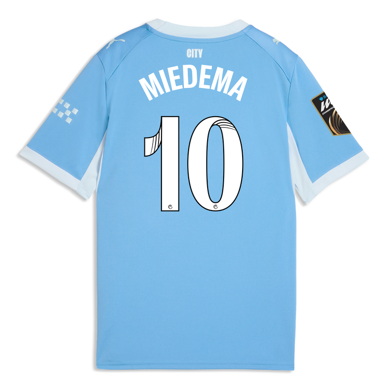 け*す様 Manchester City ユニフォーム Kids' Manchester City Home Jersey 2026/27 With MIEDEMA 10 Printing