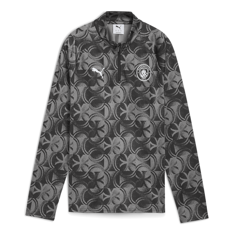 MCFC MW WMNS PREMATCH 1/4 ZIP TOP - black