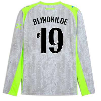 Manchester City Third Jersey 2025/26 Long Sleeve With BLINDKILDE 19 Printing