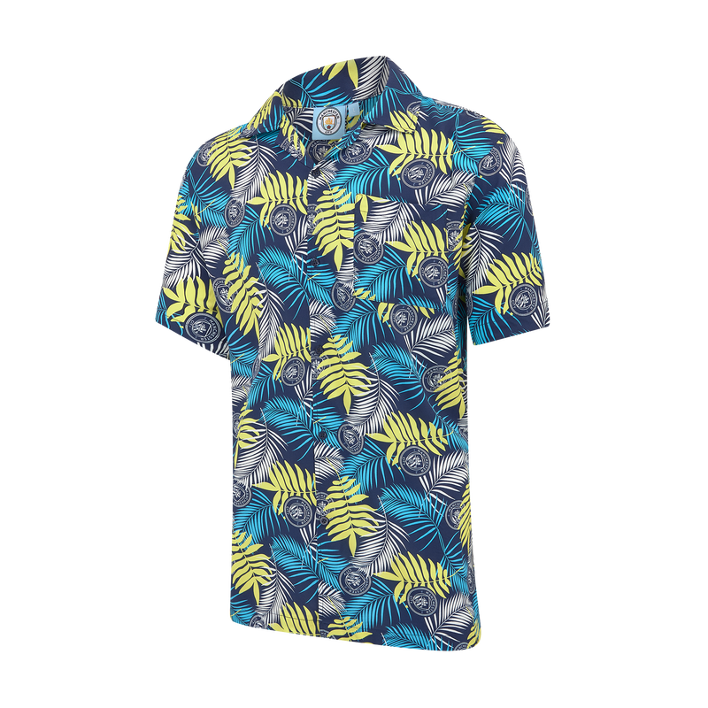 Man City Hawaiian Shirt navy - Check out all Manchester City shirt online - Official Manchester City FC store