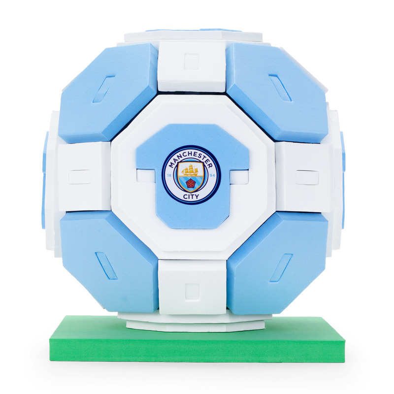 MCFC FW FOAM MODEL FOOTBALL - BLUE
