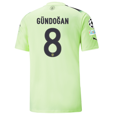 Manchester City Third Jersey 2022/23 with GÜNDOĞAN 8 printing
