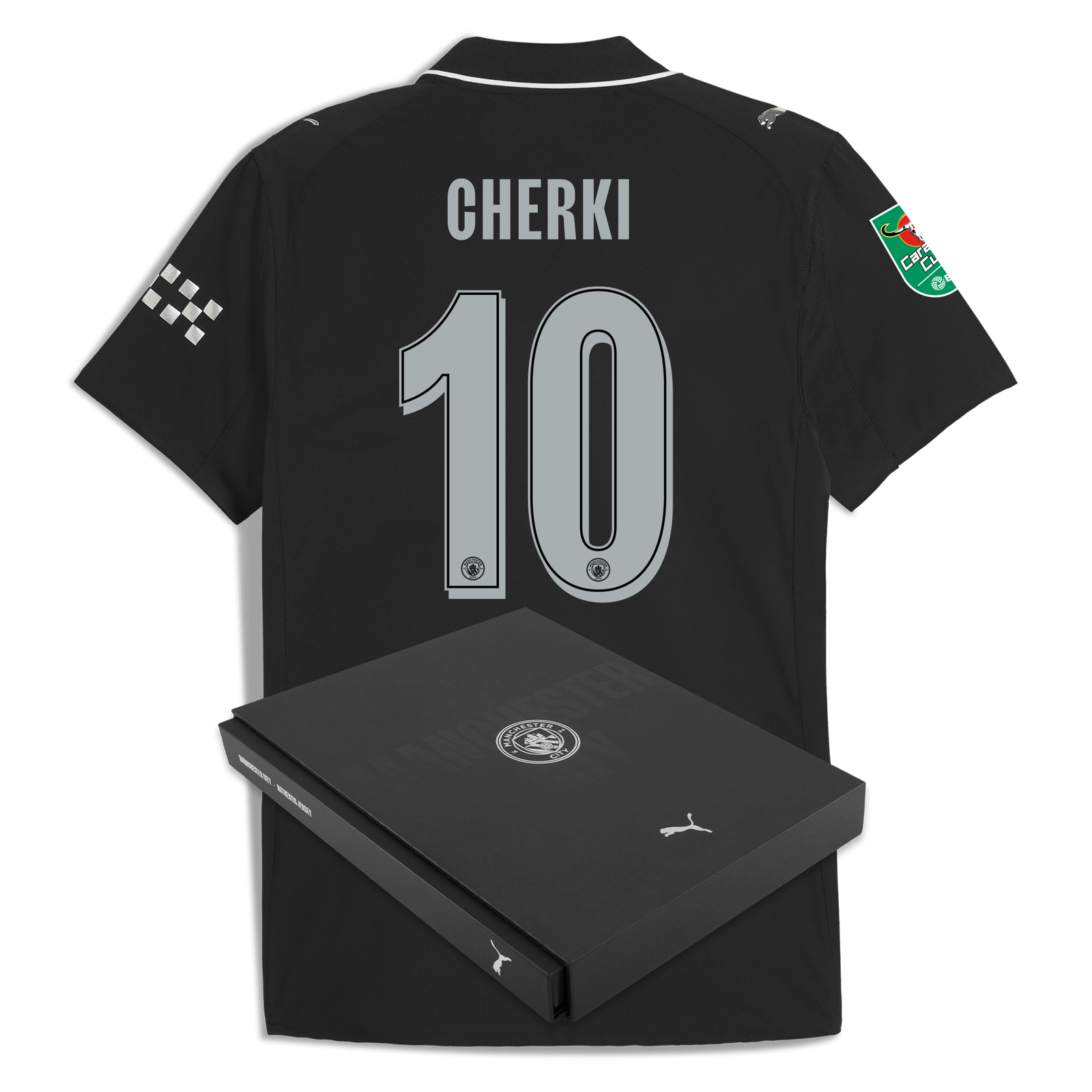 Manchester City Away Authentic Jersey 2025/26 With CHERKI 10