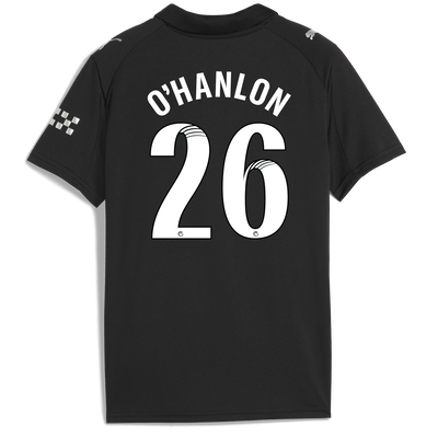 Kids' Manchester City Away Jersey 2025/26 With O'HANLON 26 Printing