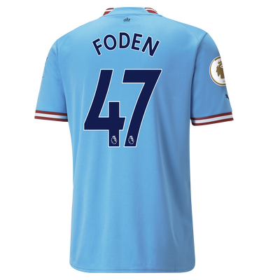 Manchester City Home Jersey 22/23 with FODEN 47 printing