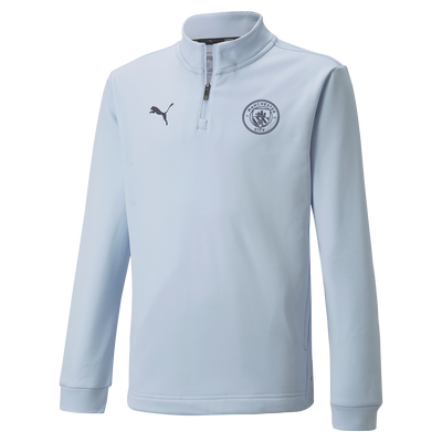 Top con 1/4 di zip per bambini Manchester City