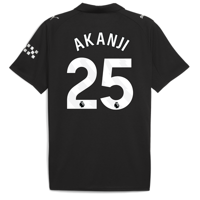 Manchester City Away Jersey 2025/26 With AKANJI 25 Printing