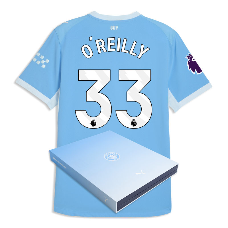 Man City Home Authentic Jersey 2026/27 With O'REILLY 33 Printing in Gift Box  blue-icy blue - Check out all Manchester City t-shirts online