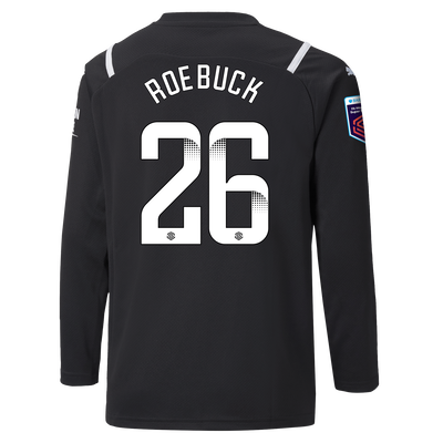 Kids Manchester City Goalkeeper Shirt 21/22 with Ellie Roebuck printing