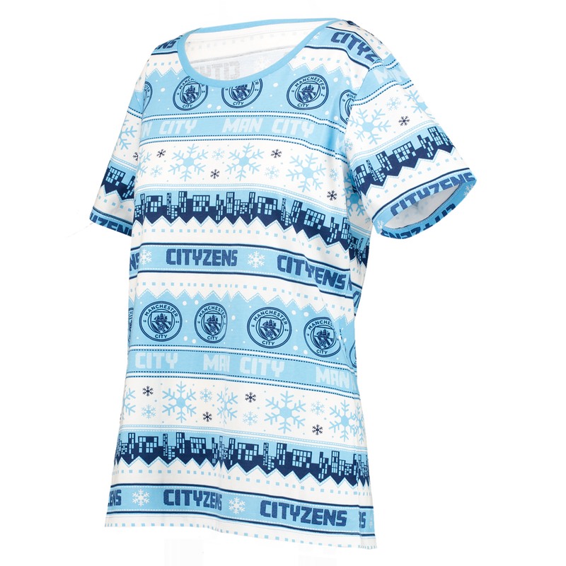 MCFC FW KIDS CHRISTMAS PYJAMAS - blue