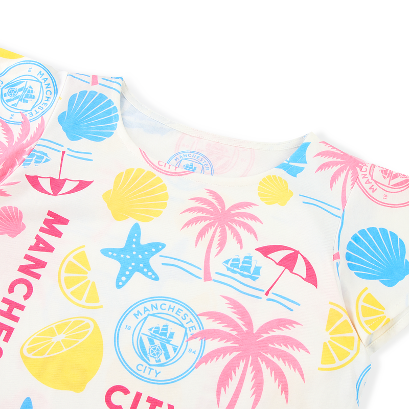 MCFC FW GIRLS FLUTTER AOP TEE - multi