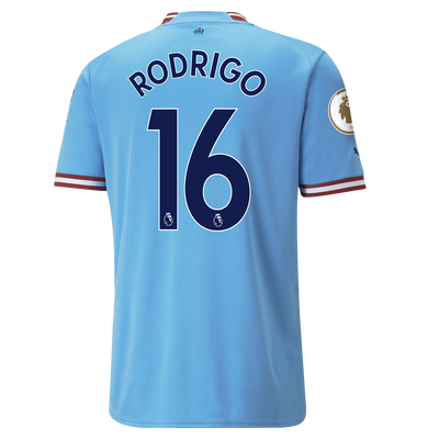 Manchester City Heimtrikot 2022/23 mit RODRIGO 16 aufdruck
