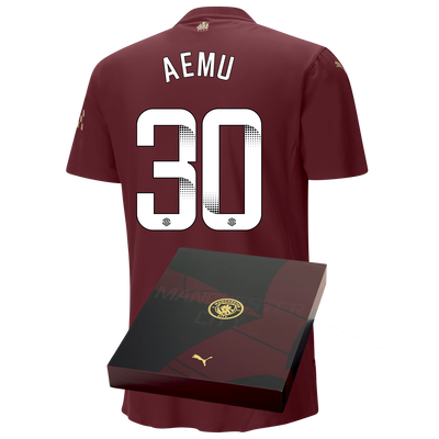 Manchester City Authentic Third Jersey 2024/25 With AEMU 30 printing in Gift Box
