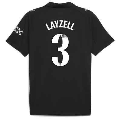 Manchester City Away Jersey 2025/26 With LAYZELL 3 Printing