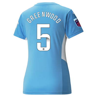 Womens Manchester City Home Shirt 21/22 with Alex Greenwood printing