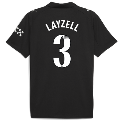 Manchester City Away Jersey 2025/26 With LAYZELL 3 Printing
