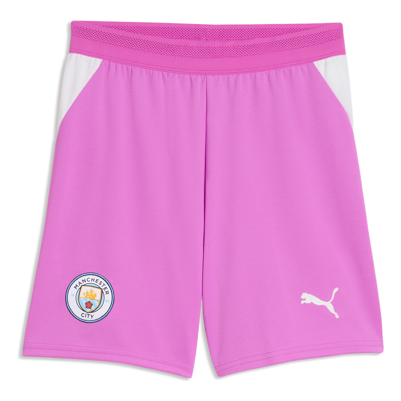 Man City Goalkeeper Shorts 2026/27 electric orchid-puma white - Size XXL from polyester for males  - Official Manchester City FC store