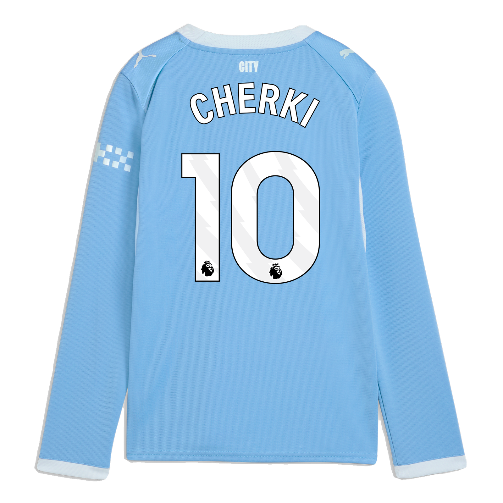 マンチェスター・シティ CHERKI 10 シャツ L Kids' Manchester City Home Jersey 2026/27 Long Sleeve With CHERKI