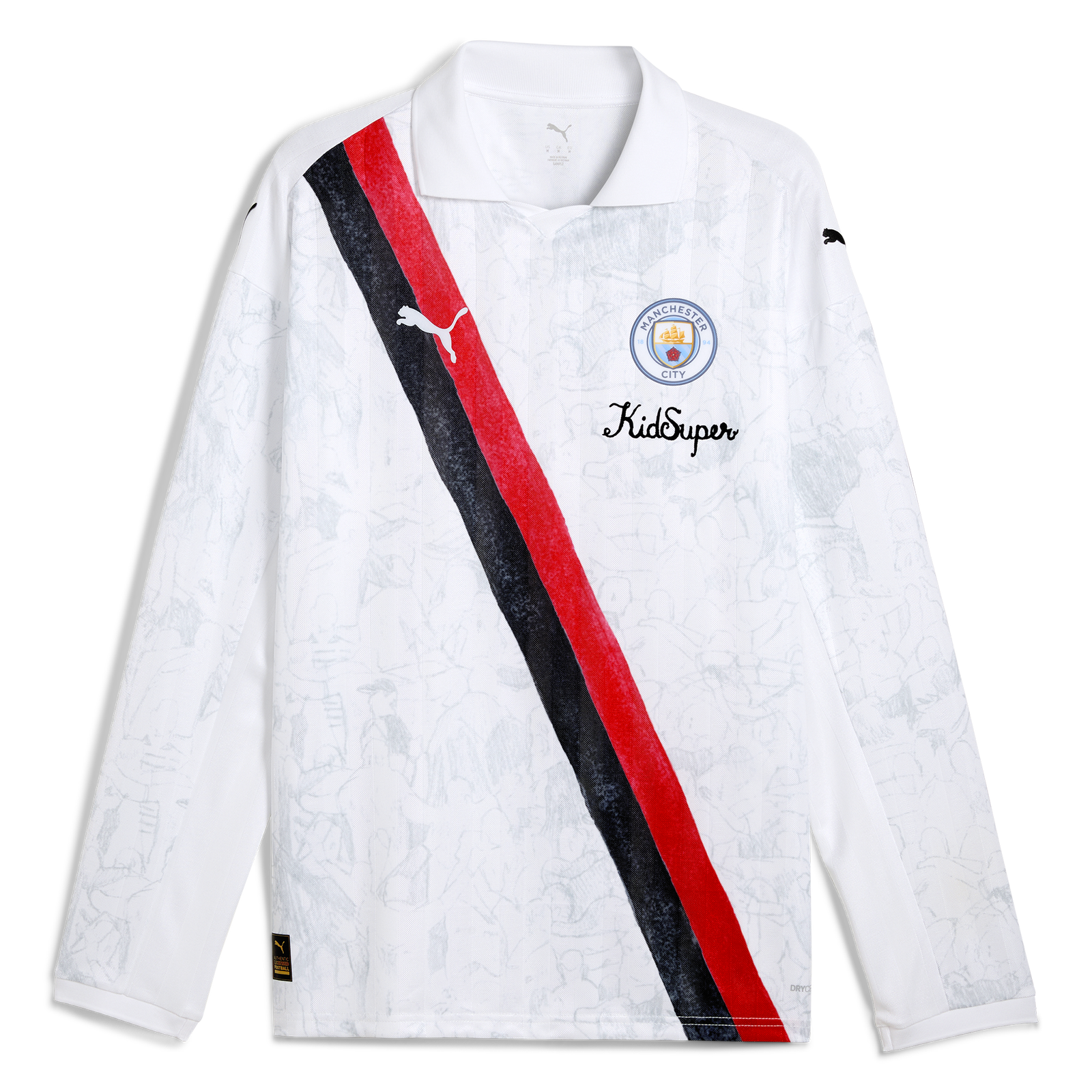 Tシャツ・カットソー Puma x Kidsuper MCFC Long Sleeve Retro  Jersey Manchester City KidSuper Retro Long Sleeve Shirt 2025/26