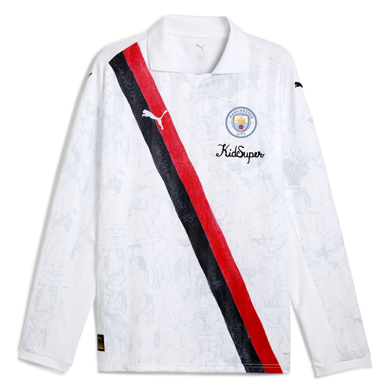 MCFC LW MENS KS RETRO SHIRT LS - white