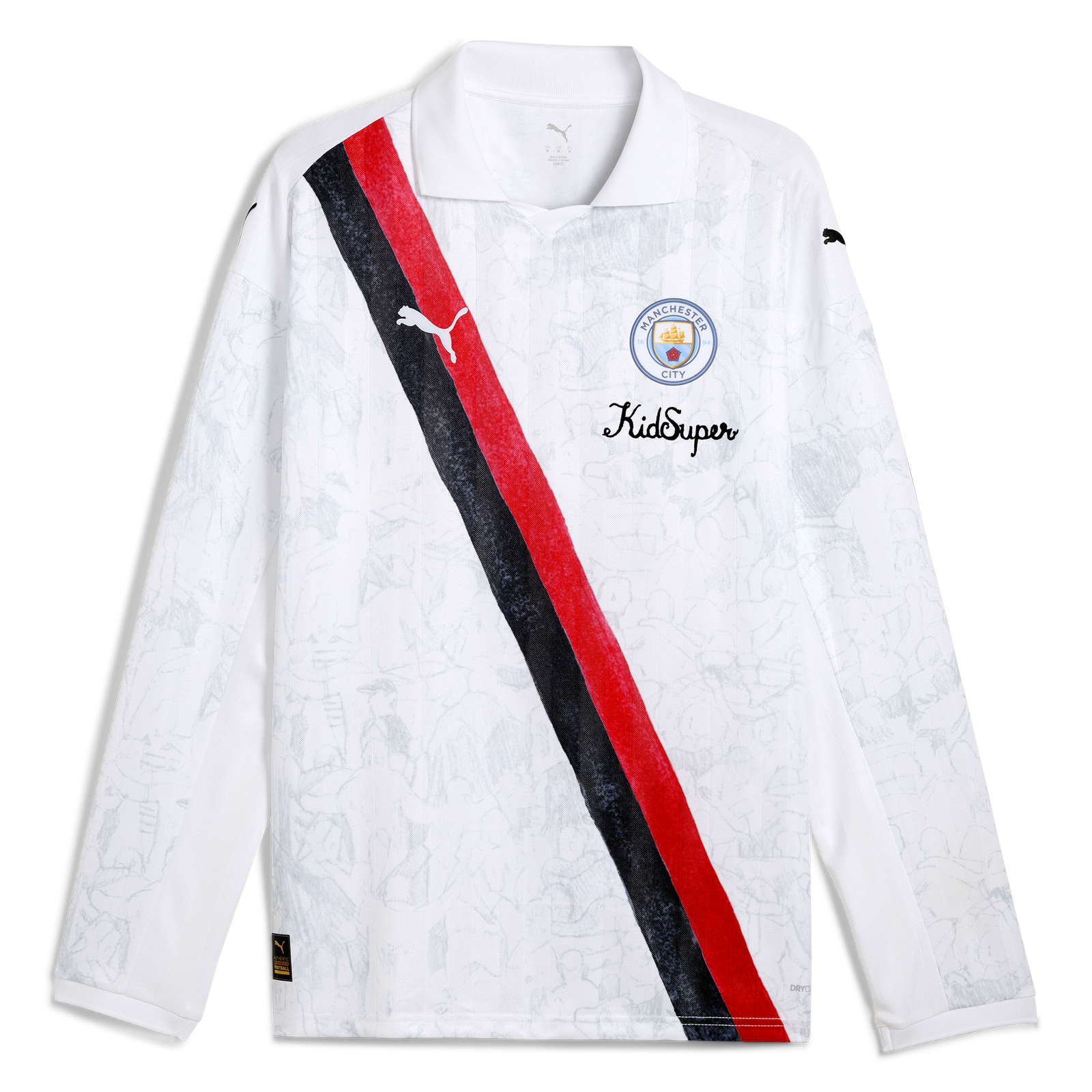 Tシャツ・カットソー Puma x Kidsuper MCFC Long Sleeve Retro Jersey Manchester City KidSuper Retro Long Sleeve Shirt 2025/26