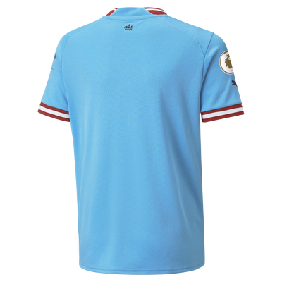 Kids' Manchester City Home Jersey 22/23 with custom printing