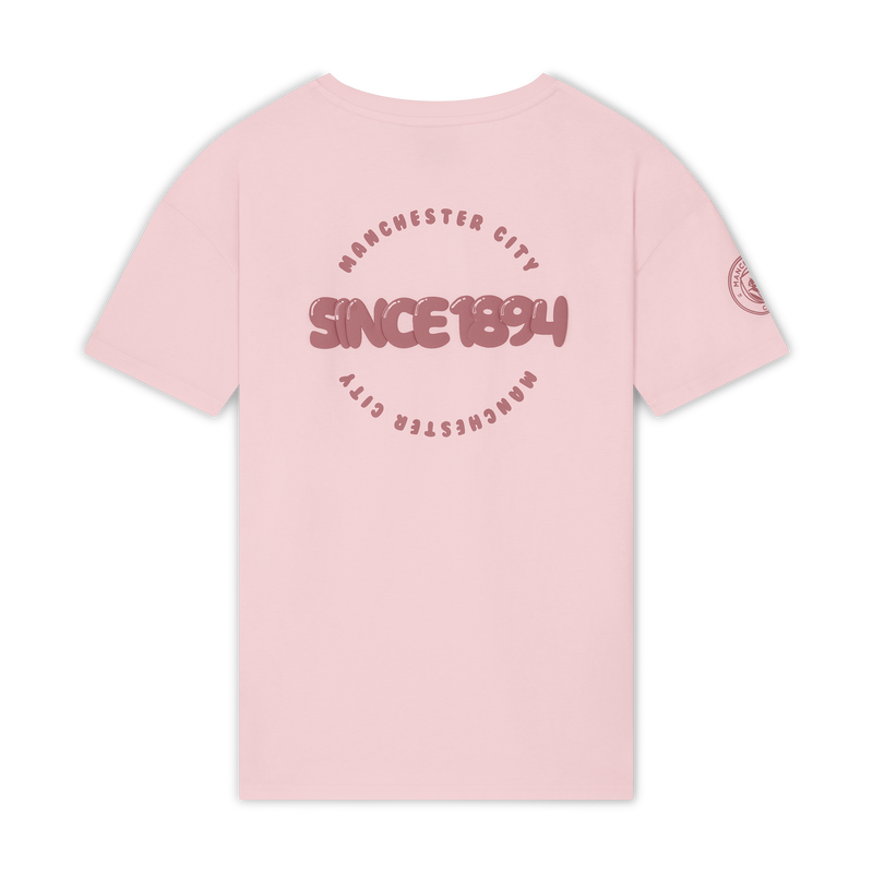 MCFC FW GIRLS BUBBLE TEXT TEE - pink