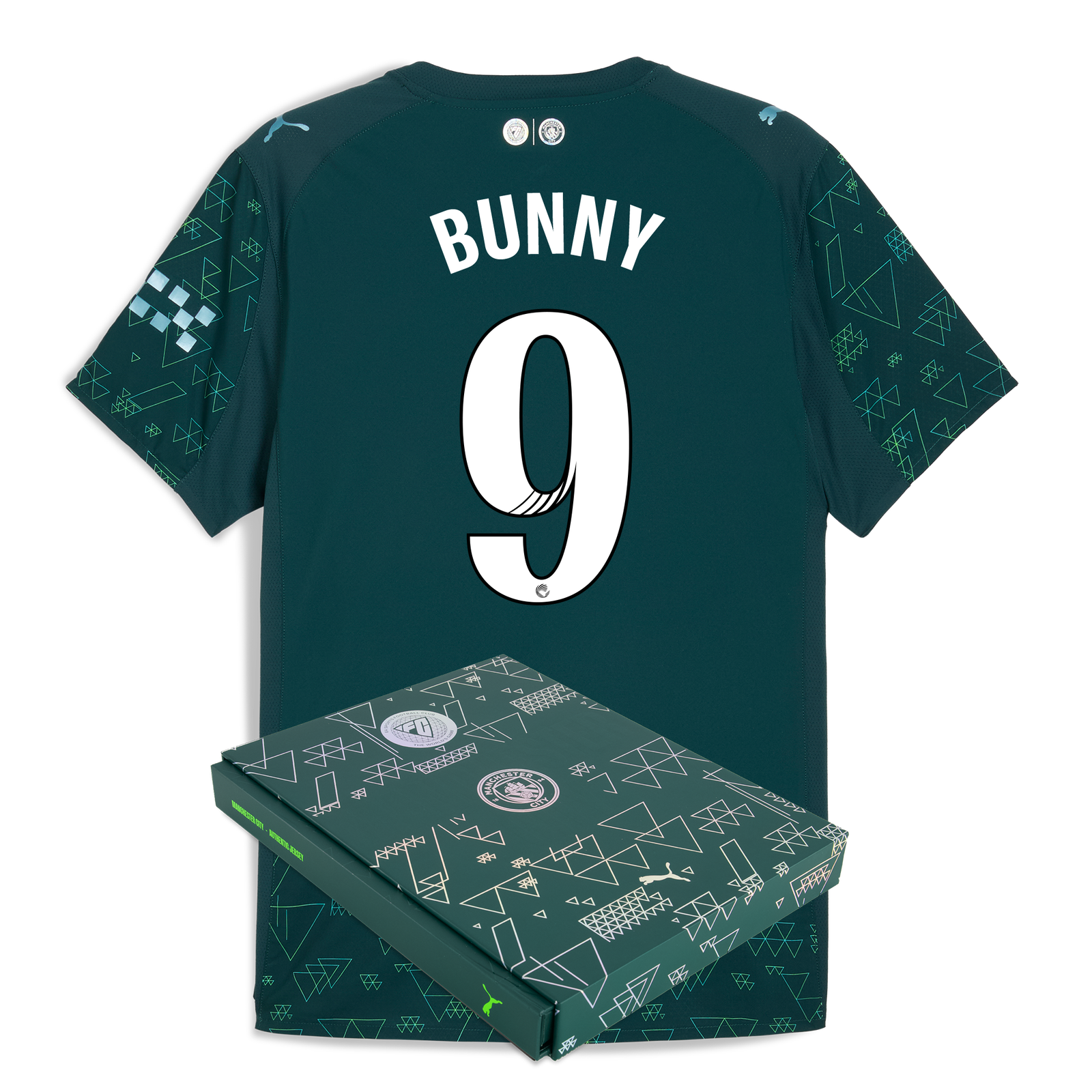 Manchester City EA SPORTS FC Authentic Jersey 2025/26 With BUNNY 9 ...
