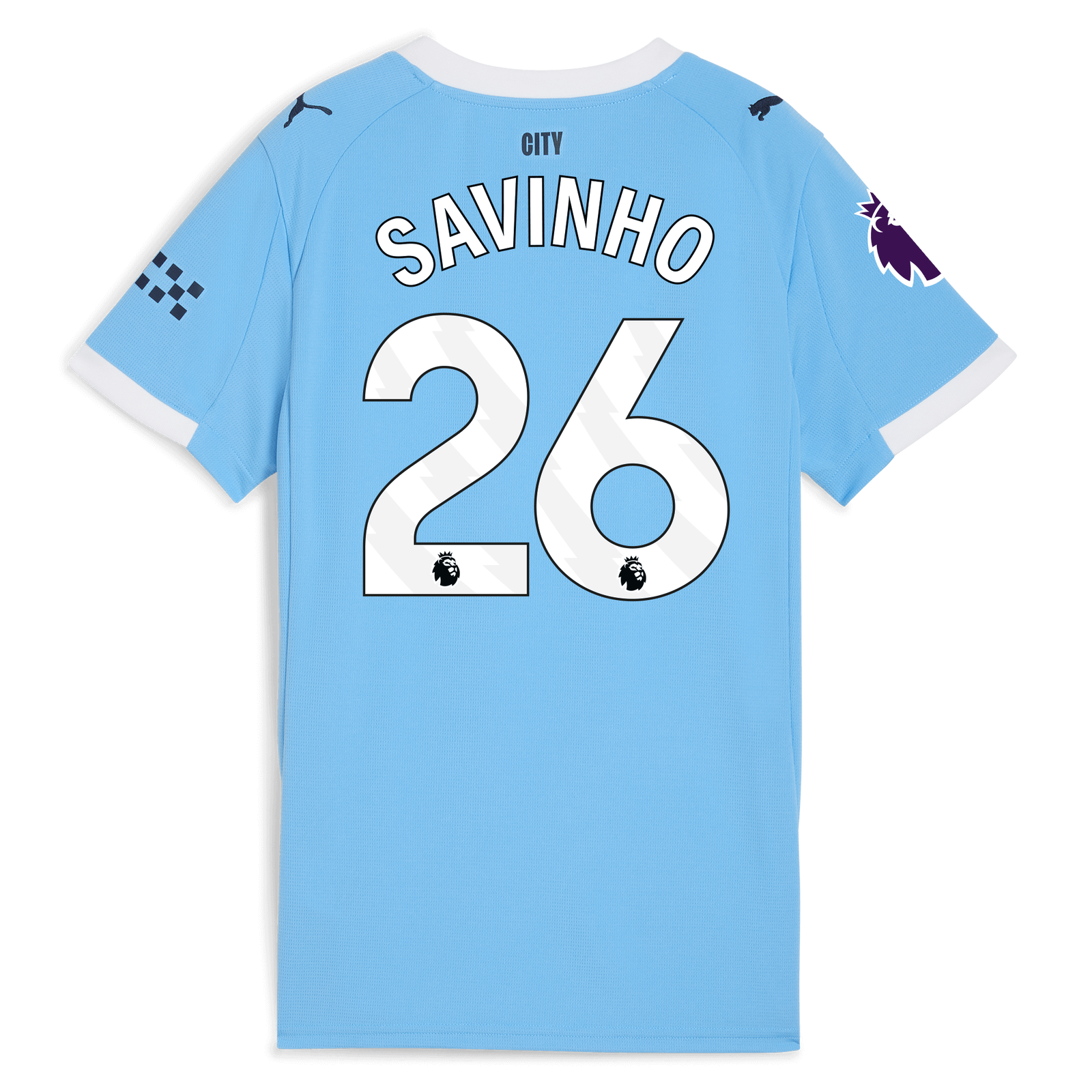 Women's Manchester City Home Jersey 2025/26 With SAVINHO 26
