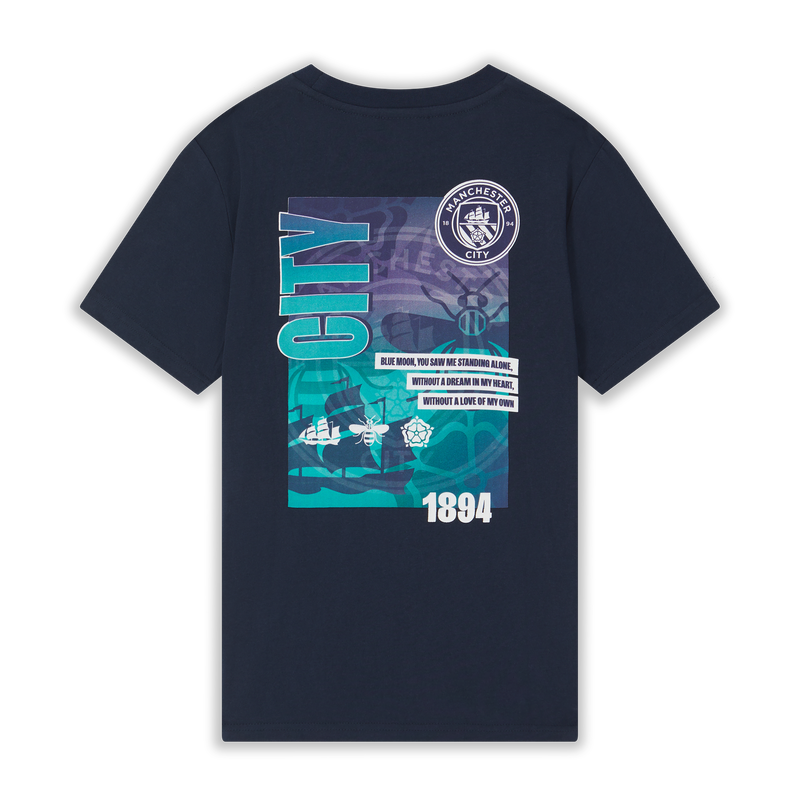 MCFC FW BOYS GRAPHIC TEE - Navy