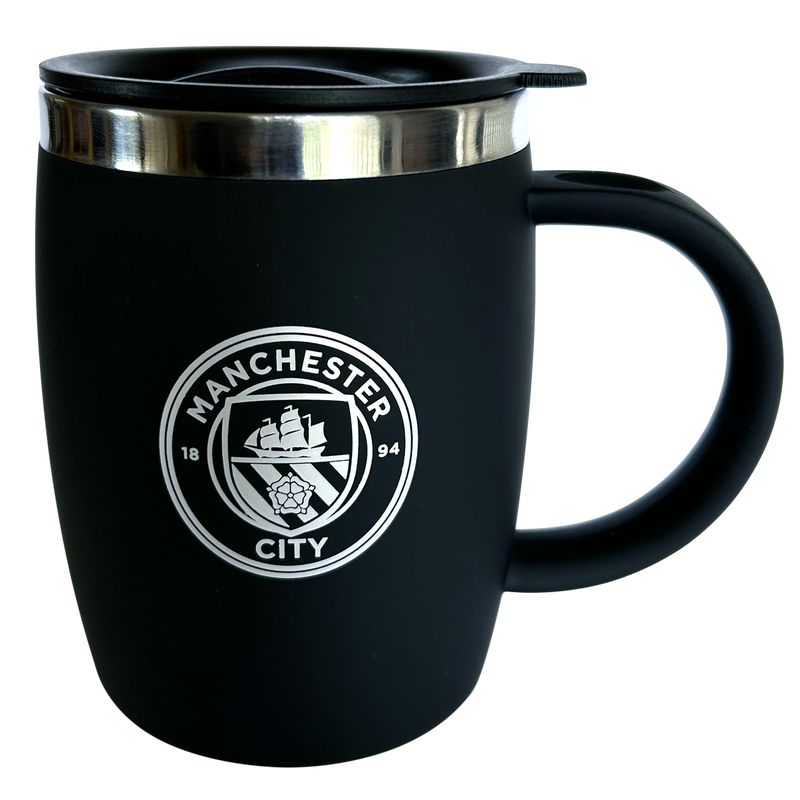 MCFC FW BARREL TRAVEL MUG - black