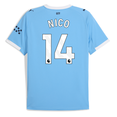 Manchester City Thuisshirt 2025/26  en NICO 14 bedrukking