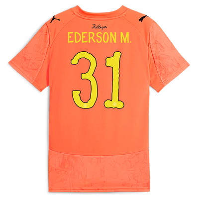 Manchester City KidSuper Kindertrikot 2025/26 mit EDERSON M. 31 Bedruckung