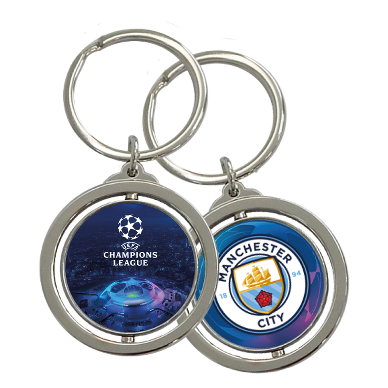 MCFC FW UCL KEY RING - silver