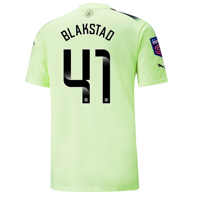 Camiseta 3ª Equipación Manchester City 2022/23 con estampado de BLAKSTAD 41