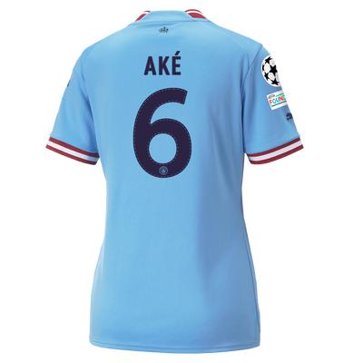 Women's Manchester City Home Jersey 22/23 with AKÉ 6 printing