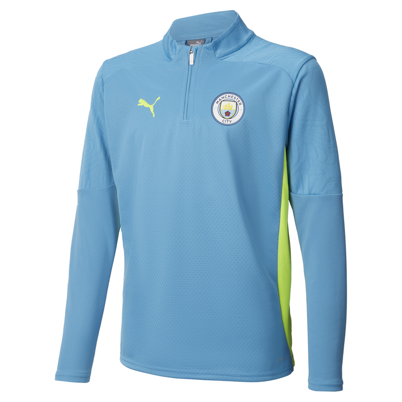 MCFC TR KIDS TRAINING 1/4 ZIP TOP - blue