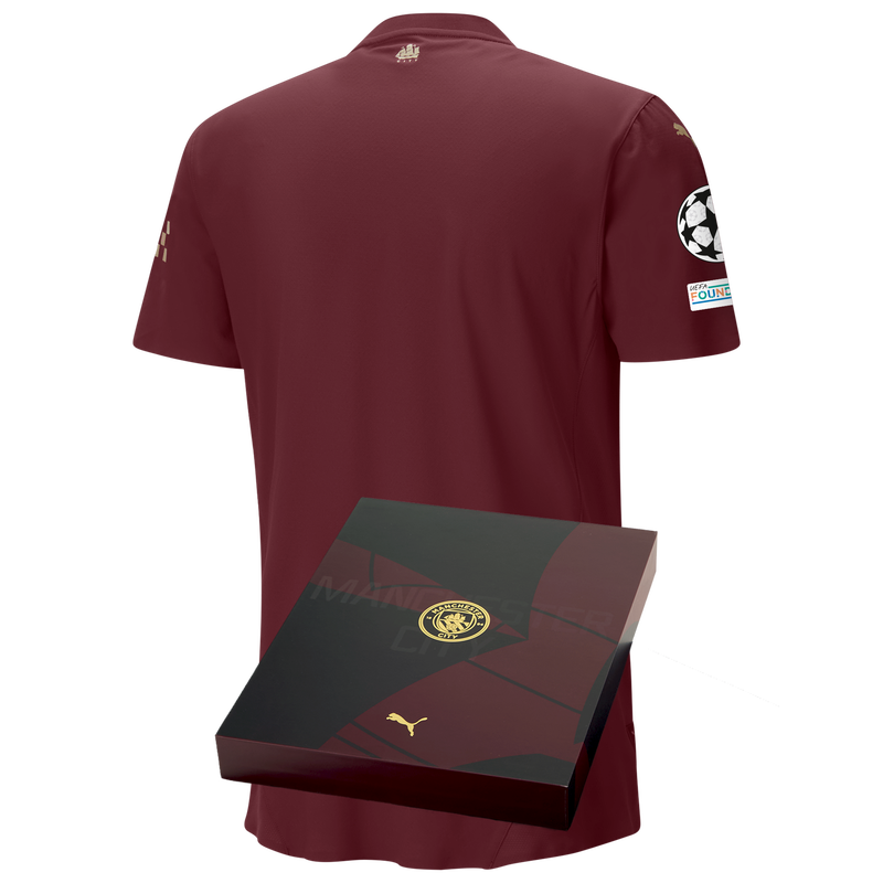 Manchester City Authentic Third Jersey 2024 25 with custom printing in Gift Box Official Man City Store