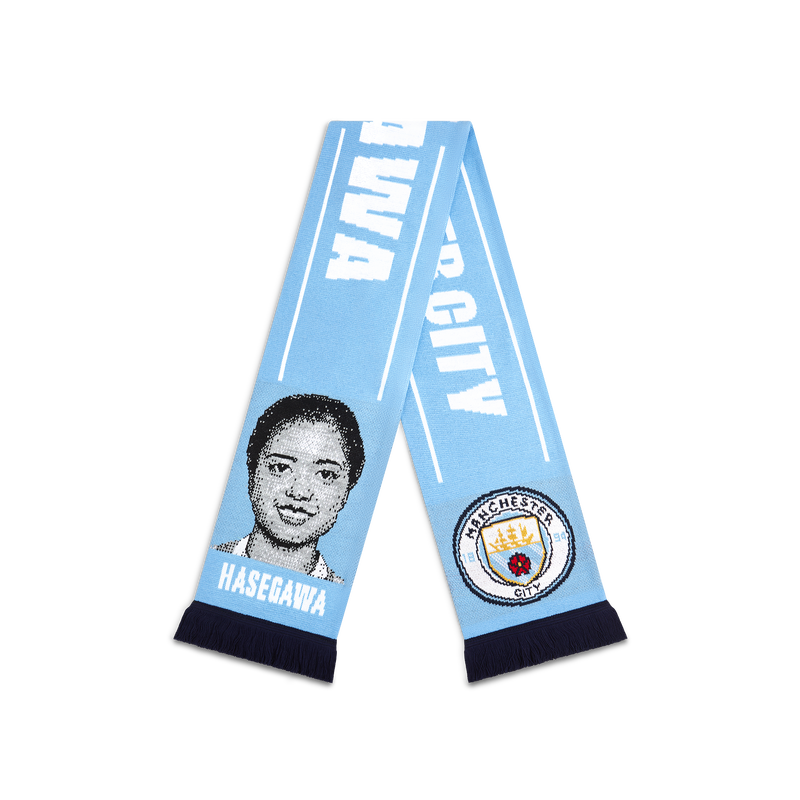 MCFC FW HASEGAWA FACE SCARF - BLUE