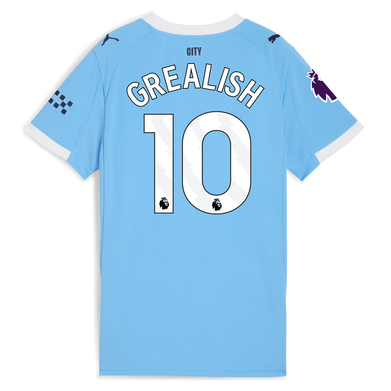 Women's Man City Home Jersey 2025/26 With GREALISH 10 Printing  blue - Check out all Manchester City t-shirts online - Official Manchester City FC store