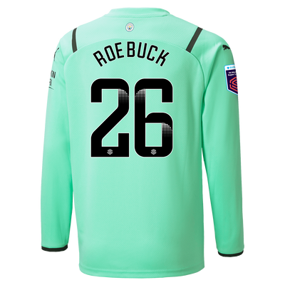 Kids Manchester City 3rd Goalkeeper Shirt 21/22 with Ellie Roebuck printing