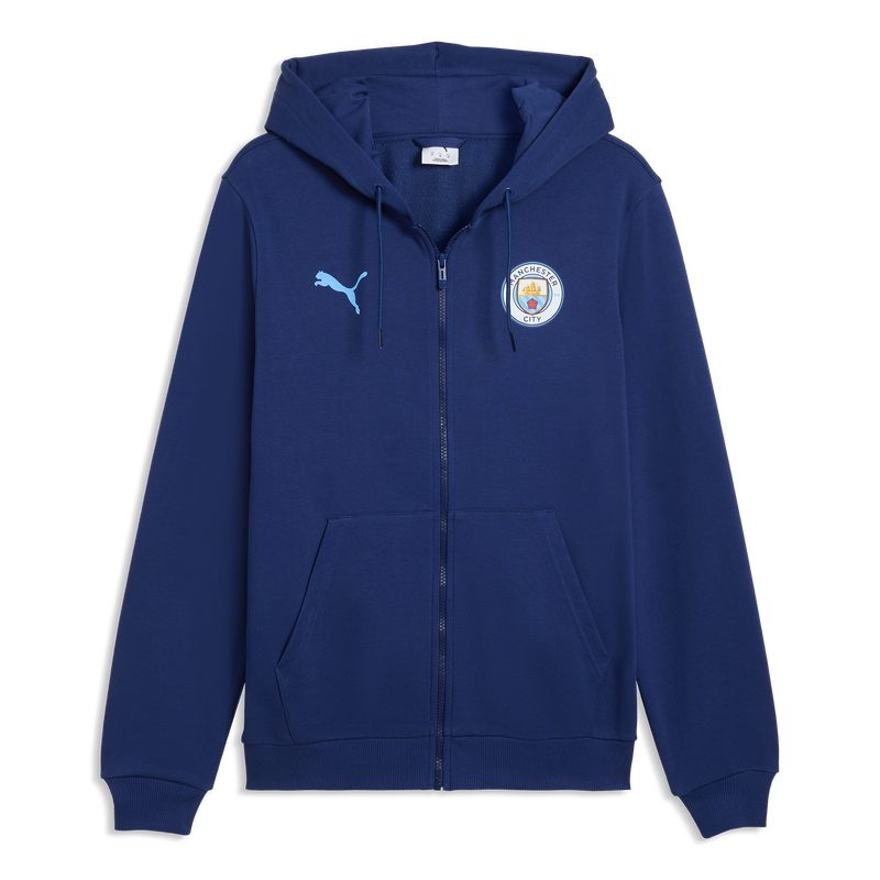 Man City FtblCulture Hooded Jacket 2026/27 blue jewel- blue - Check out all Manchester City outerwear products online - Official Manchester City FC store