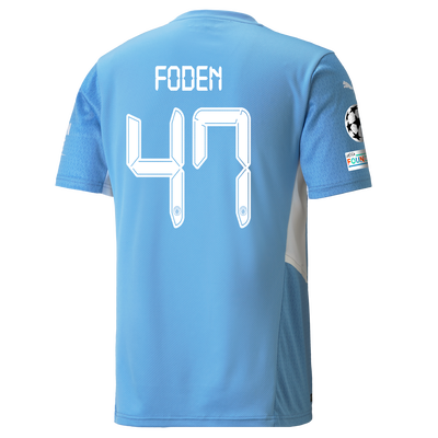Manchester City Home Shirt 21/22 with Phil Foden printing